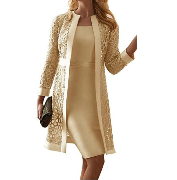 Zarter Look - Zweiteiliges Kleid aus Spitze