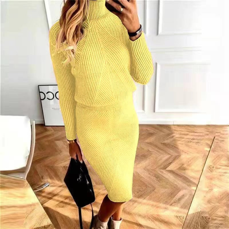 Rollkragenpullover aus Strick mit Lia-Rock