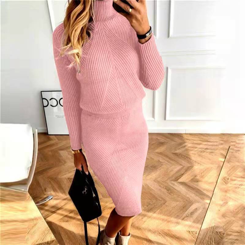 Rollkragenpullover aus Strick mit Lia-Rock