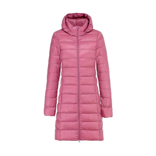 Daunenjacke | Ultraleichte Übergangsjacke für Frauen mit Kapuze